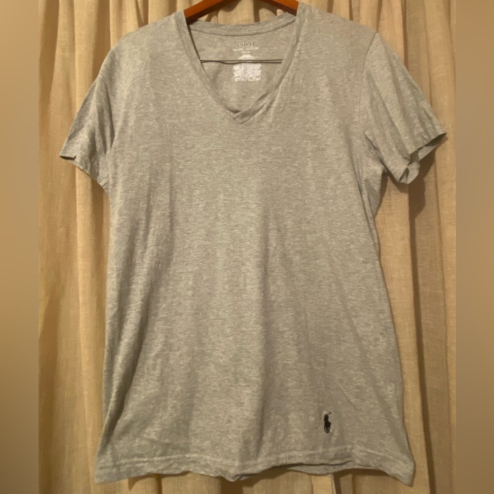 Polo Ralph Lauren UNISEX Heather Gray Tee - New Without Tags